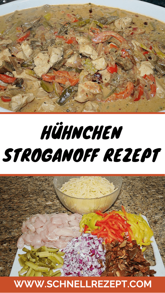 , Hühnchen Stroganoff Rezept