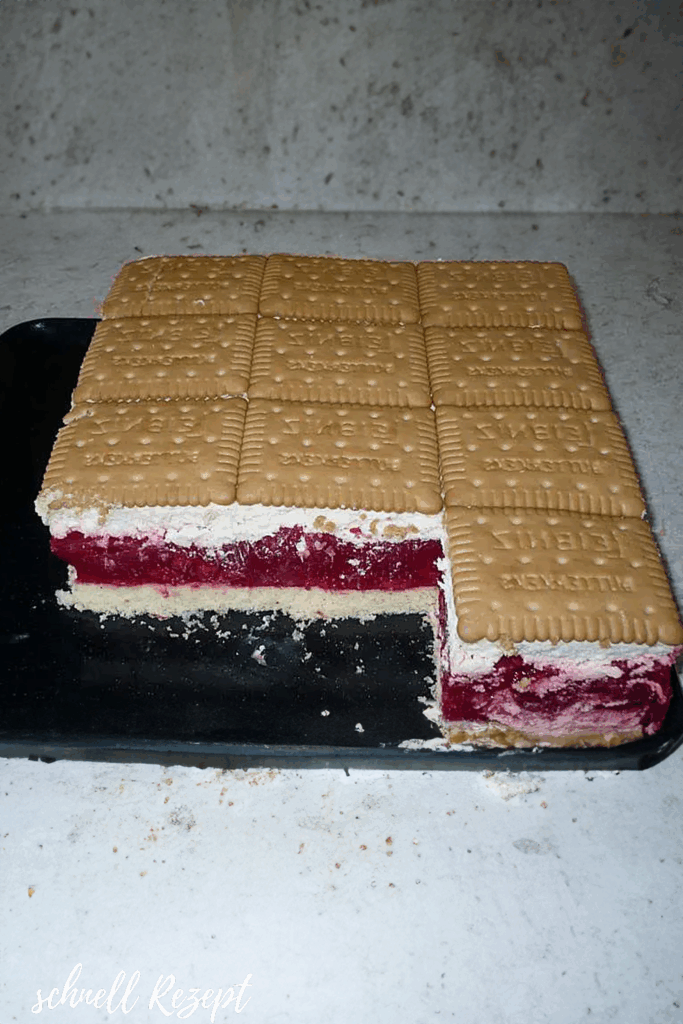 BUTTERKEKS HIMBEER KUCHEN - Schnelle Rezepte BUTTERKEKS HIMBEER KUCHEN - Schnelle Rezepte