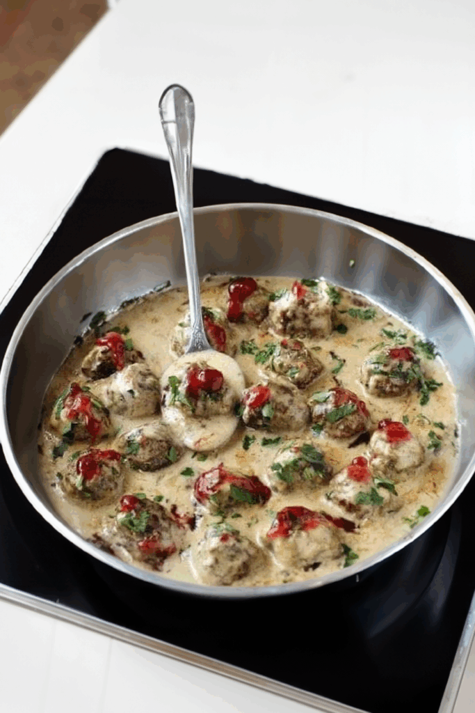 Hackbällchen in Champignon – Rahmsoße - Schnelle Rezepte Hackbällchen in Champignon – Rahmsoße - Schnelle Rezepte