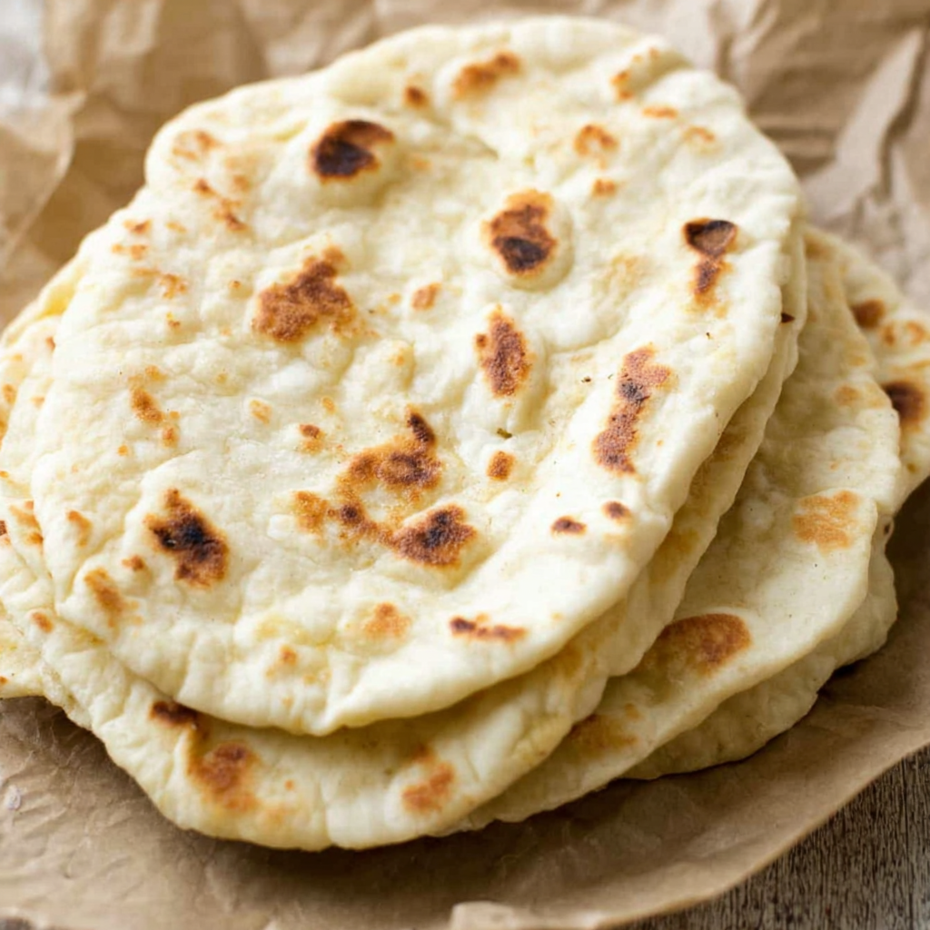Two-Ingredient Healthy Flatbread Bread