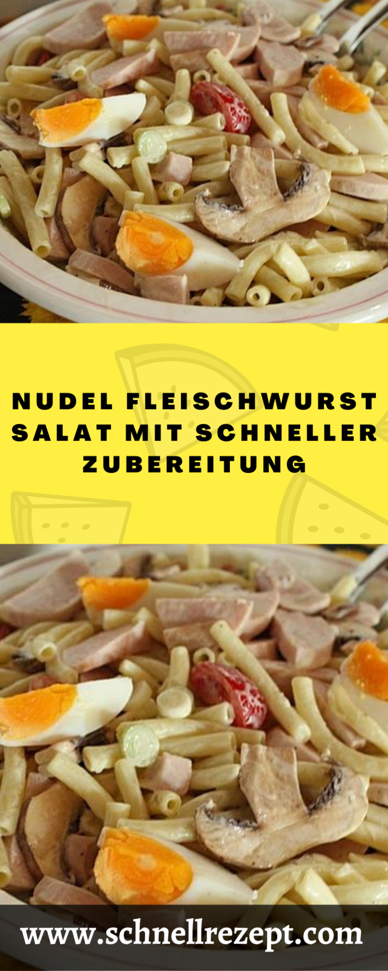 NUDEL FLEISCHWURST SALAT MIT SCHNELLER ZUBEREITUNG - Schnell Rezepte