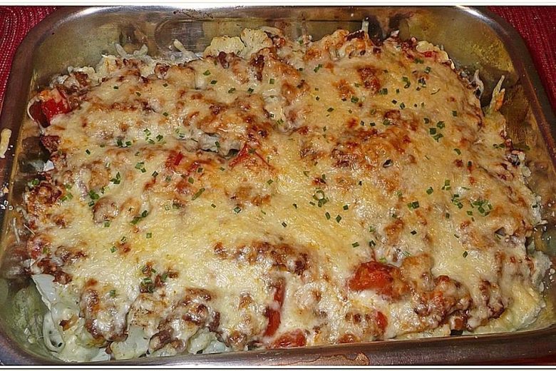 Blumenkohlauflauf mit Hack - Schnelle Rezepte