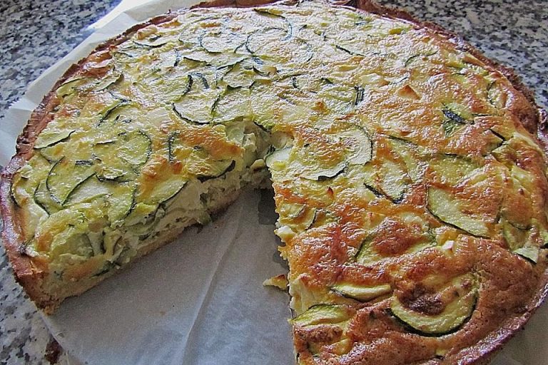 Schafskäse Zucchini Quiche