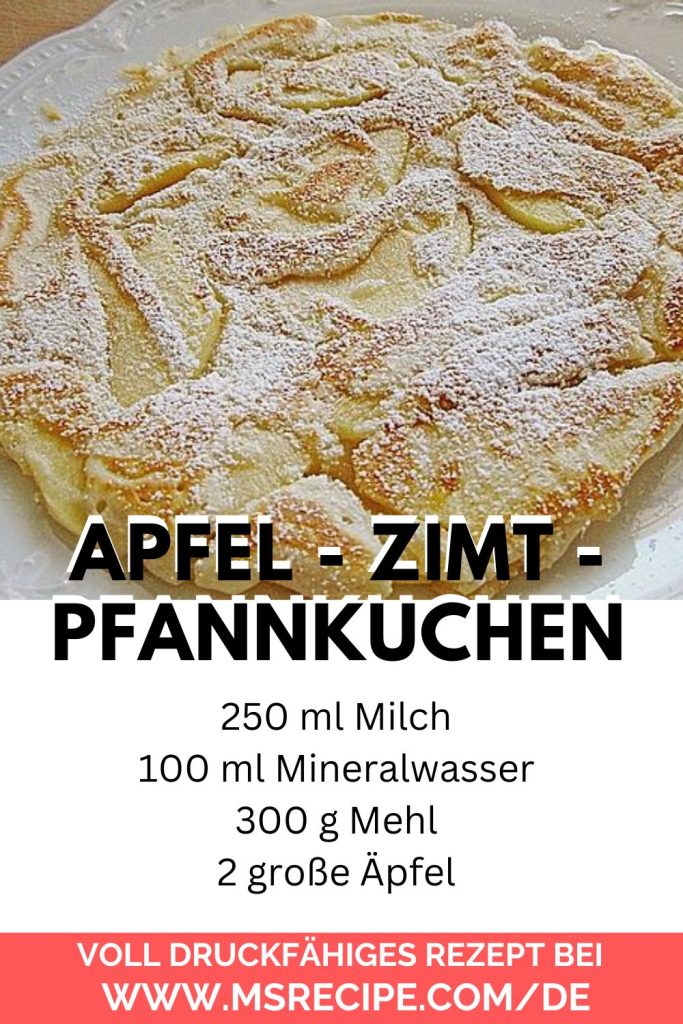 , Apfel-Zimt-Pfannkuchen Rezept