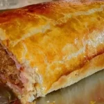 Käse-Hackbraten-in-Blätterteig-Rezept