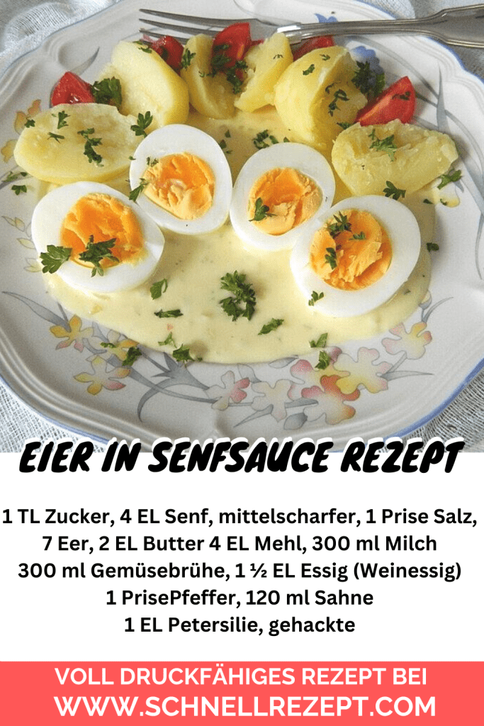 , Eier in Senfsauce Rezept