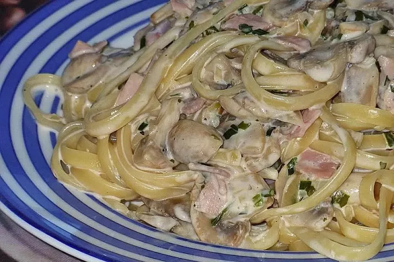 Champignon-Spaghetti Rezept