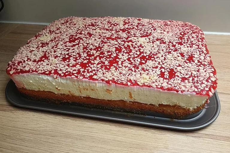 Spaghettieis Blechkuchen Rezept