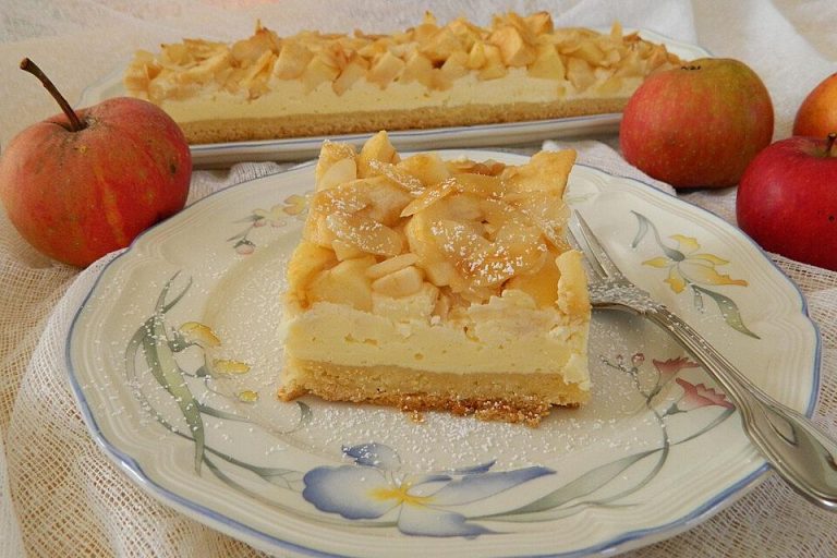 Apfel – Käsekuchen vom Blech