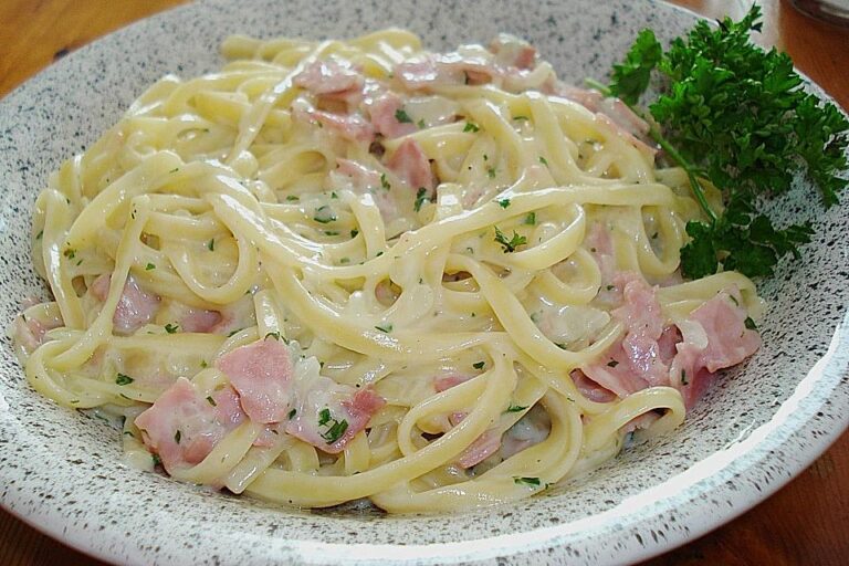 Spaghetti Carbonara light