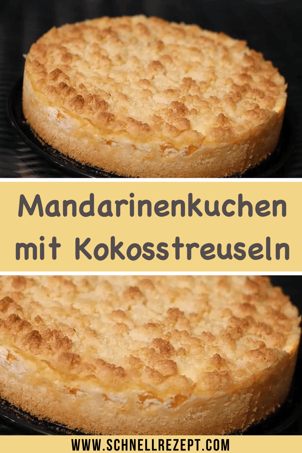 Mandarinenkuchen mit Kokosstreuseln - Schnelle Rezepte Mandarinenkuchen mit Kokosstreuseln - Schnelle Rezepte