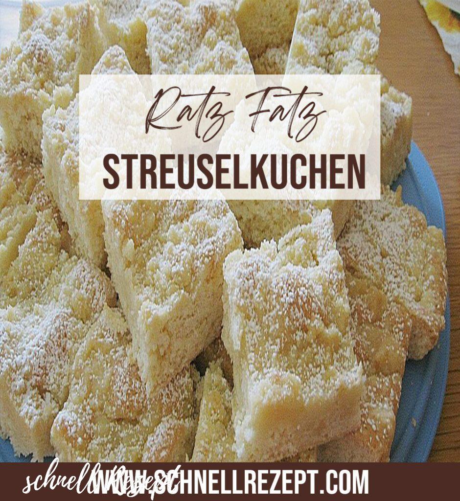 , Ratz Fatz Streuselkuchen