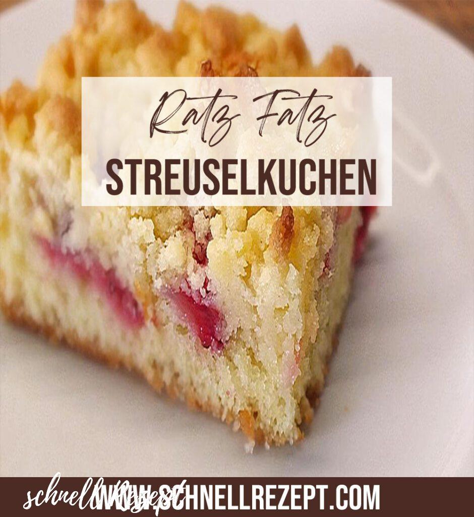 , Ratz Fatz Streuselkuchen
