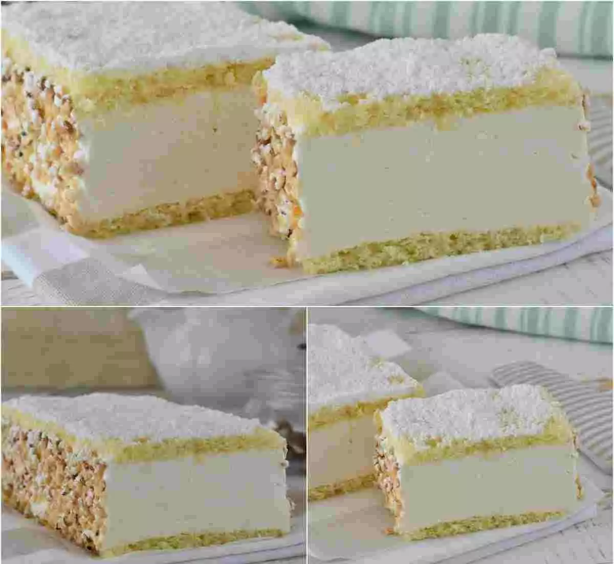 Zitronen Mascarpone-Schnitten