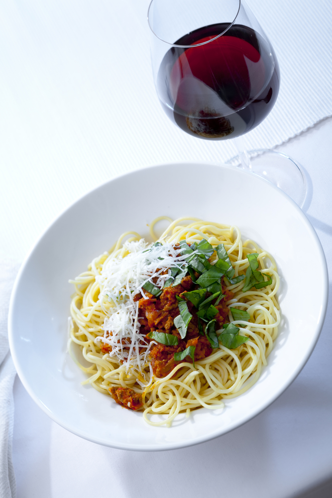 Spaghetti mit Blitz Bolognese