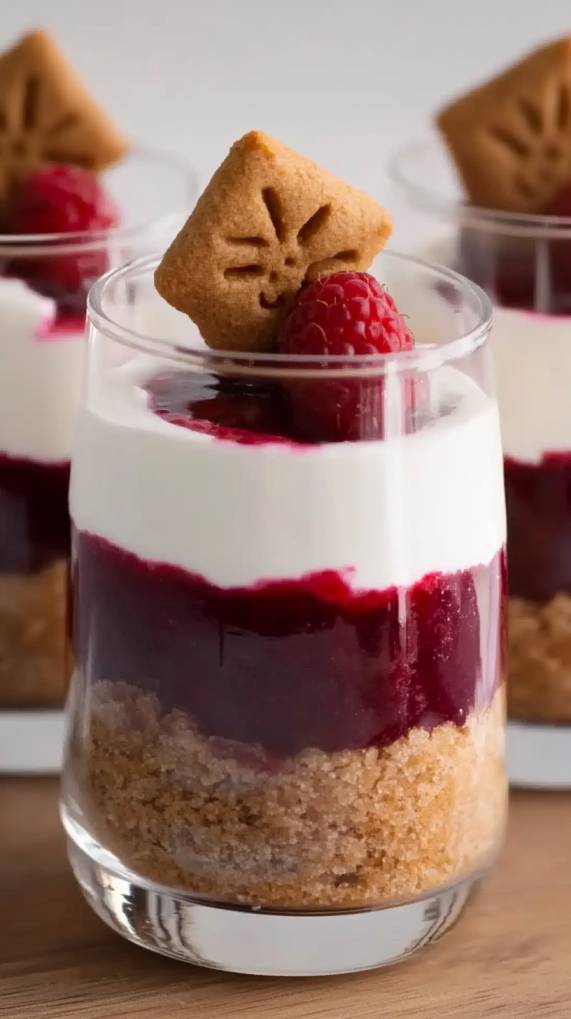 Spekulatius Dessert mit Himbeeren – Nachtisch zu Weihnachten