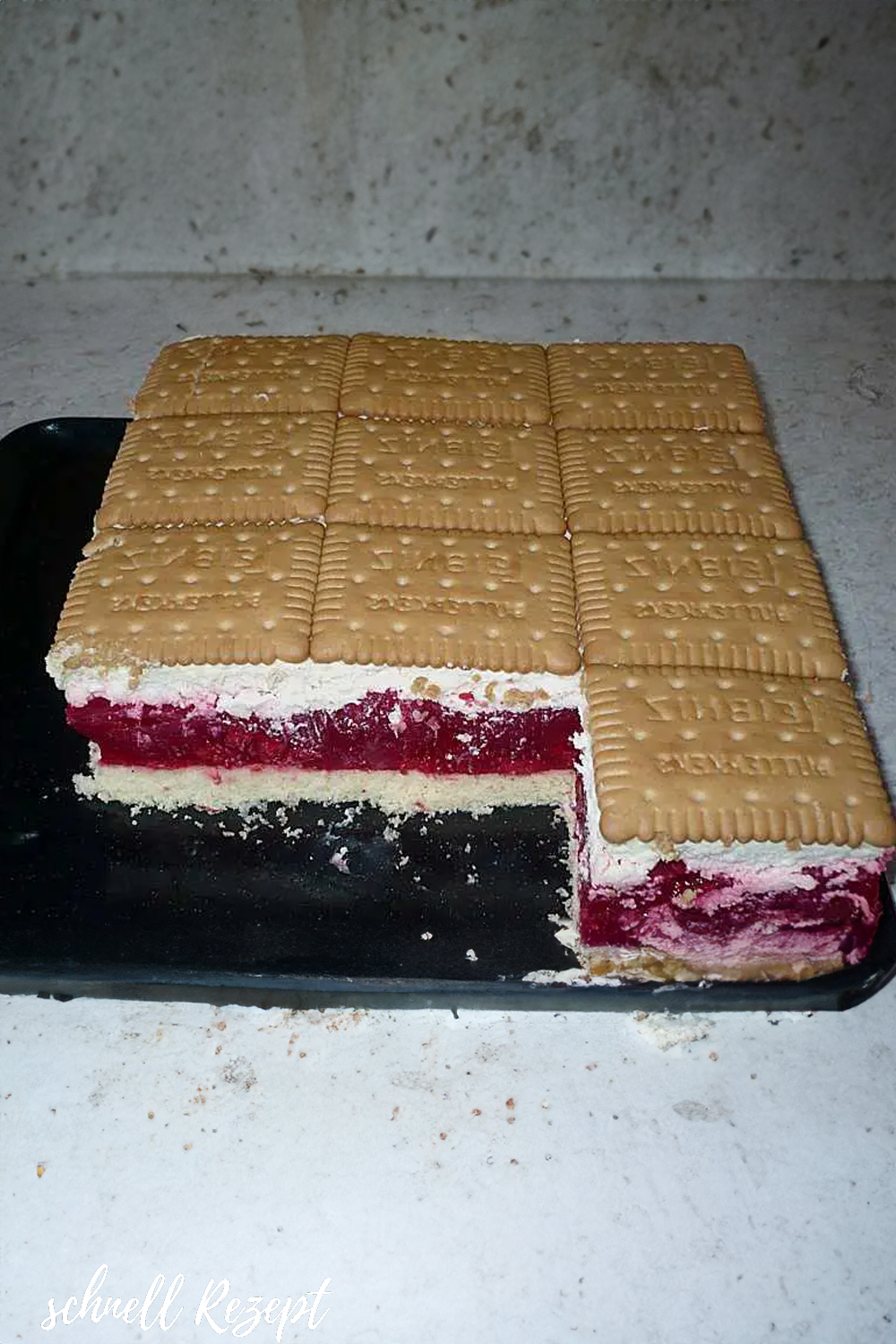 BUTTERKEKS HIMBEER KUCHEN - Schnelle Rezepte
