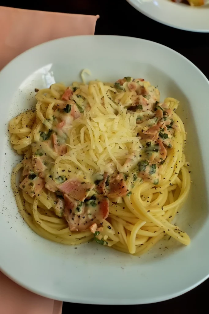 , Spaghetti Carbonara light