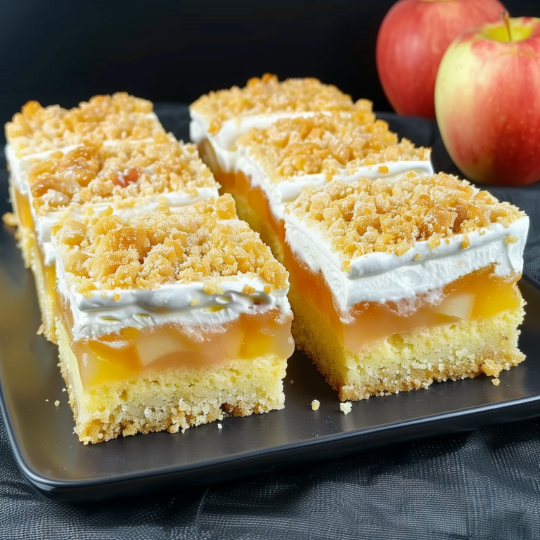 Apfel-Pudding Kuchen mit Frischkäse-Frosting