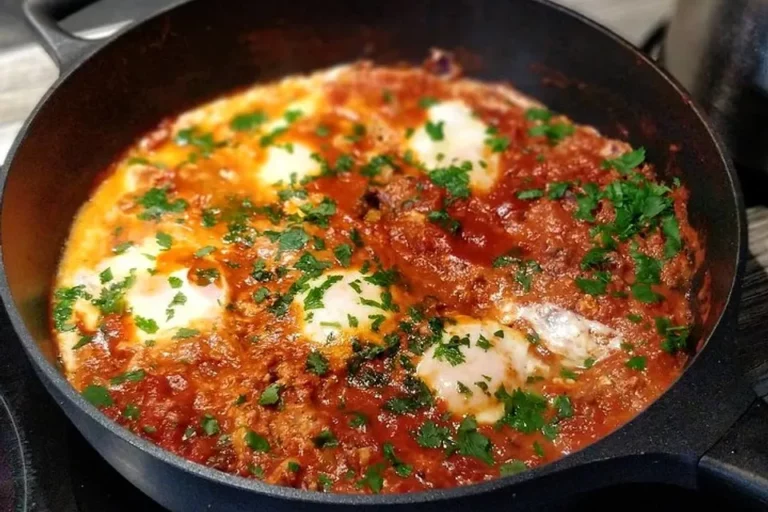 Shakshuka – Orientalischer Gemüseeintopf mit Eiern