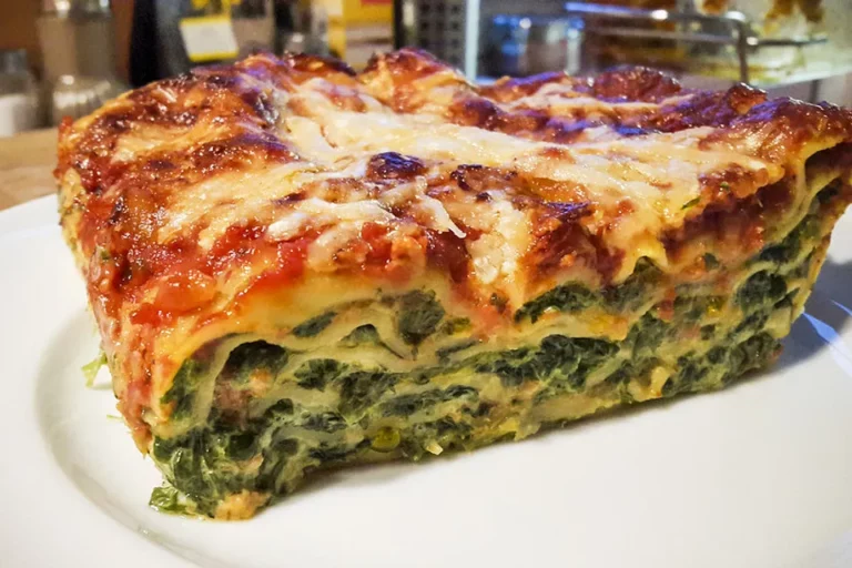 Spinatlasagne: Vegetarisch und Kalorienarm