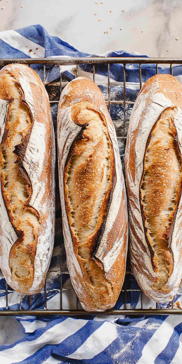 sourdough baguettes recipe