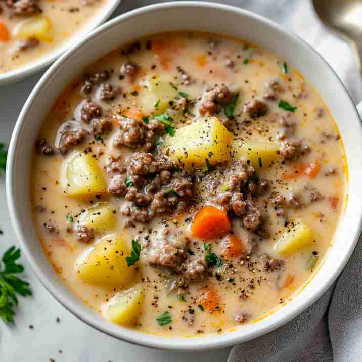 Cheeseburger Soup Recipe