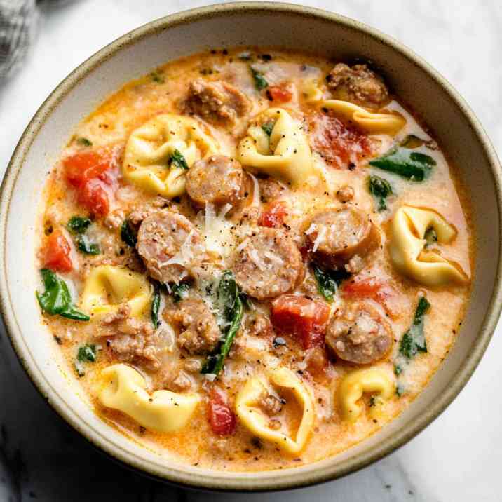 Sausage Tortellini Soup Recipe