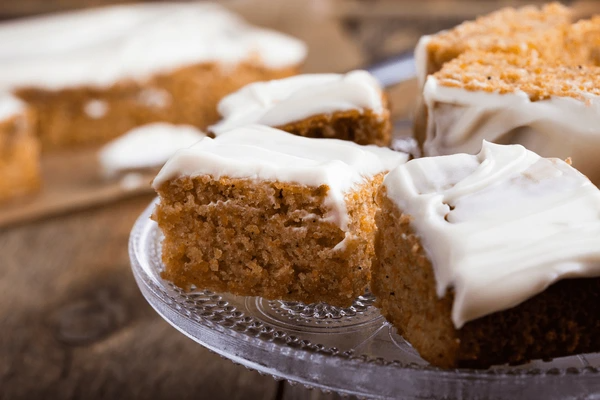 Pumpkin Bars with Cream Cheese Frosting