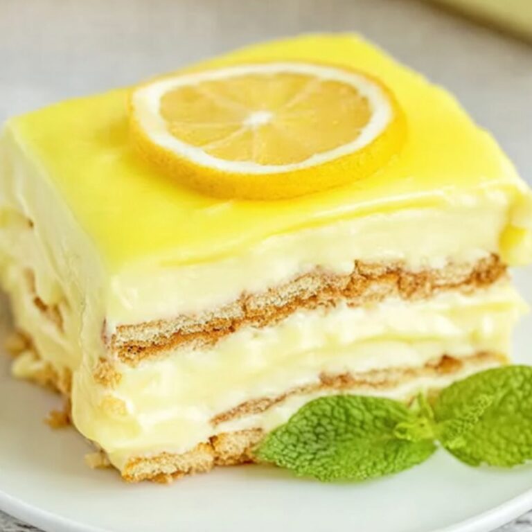 No-Bake Lemon Eclair Dessert