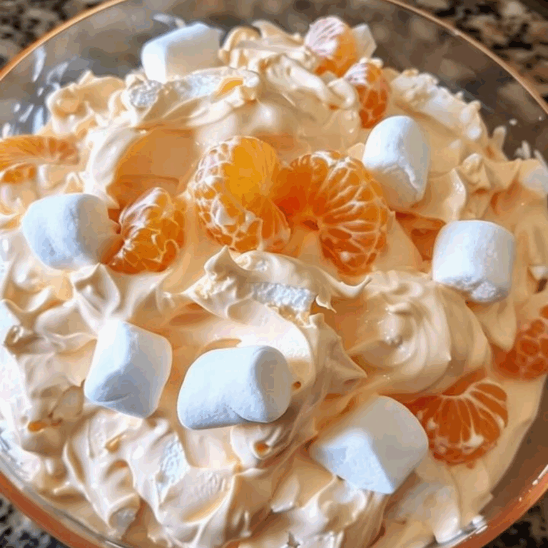 Orange Dreamsicle Salad with Marshmallows