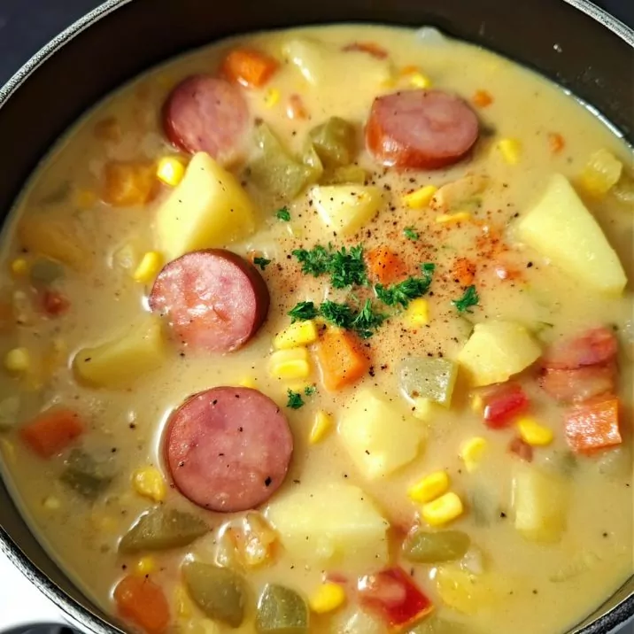 Kielbasa Potato Corn Chowder