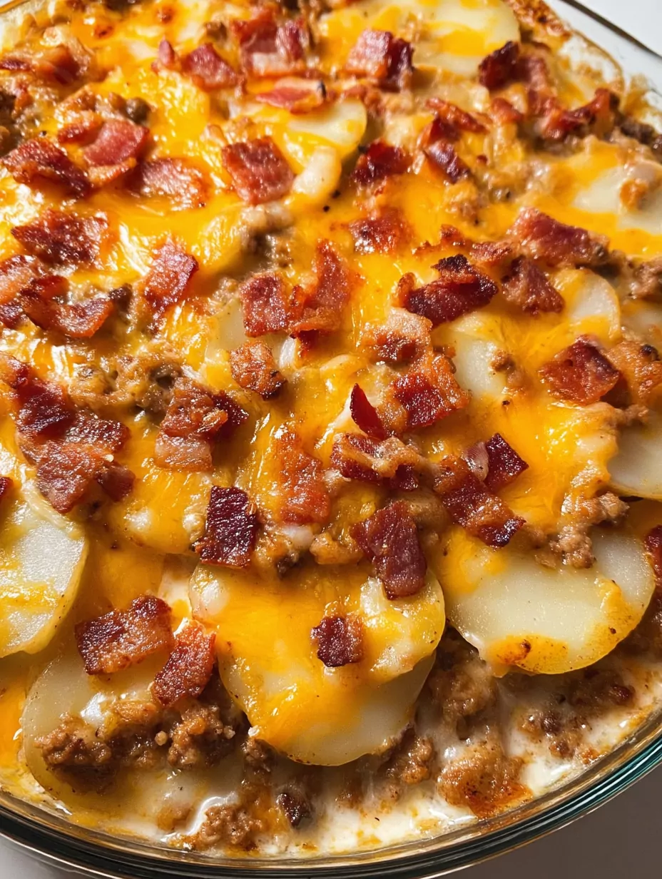50-Minute Cheesy Hamburger Casserole