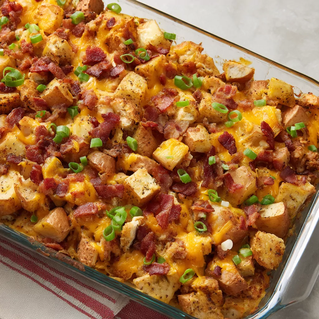 Loaded Chicken and Potato Casserole
