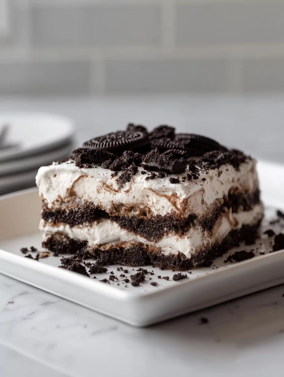 No-Bake Oreo Chocolate Lasagna