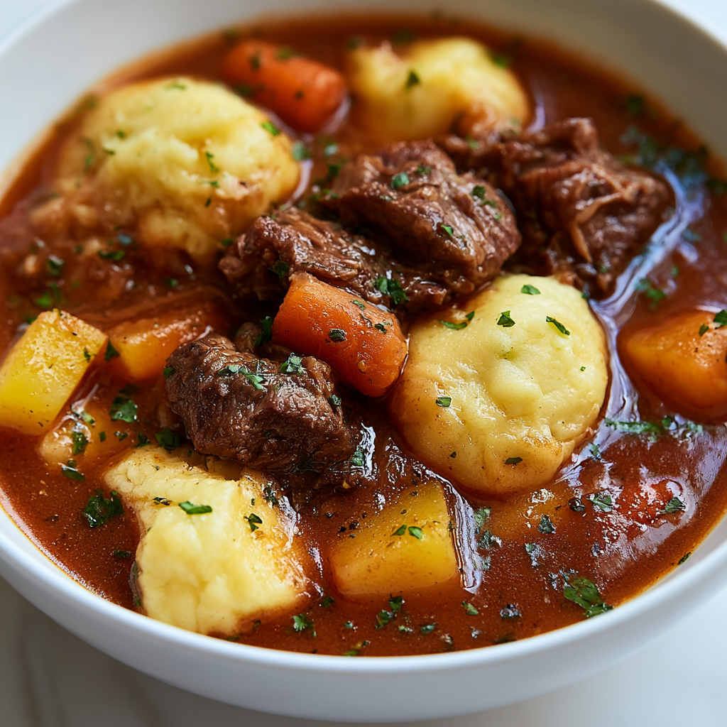 Beef Stew and Dumplings