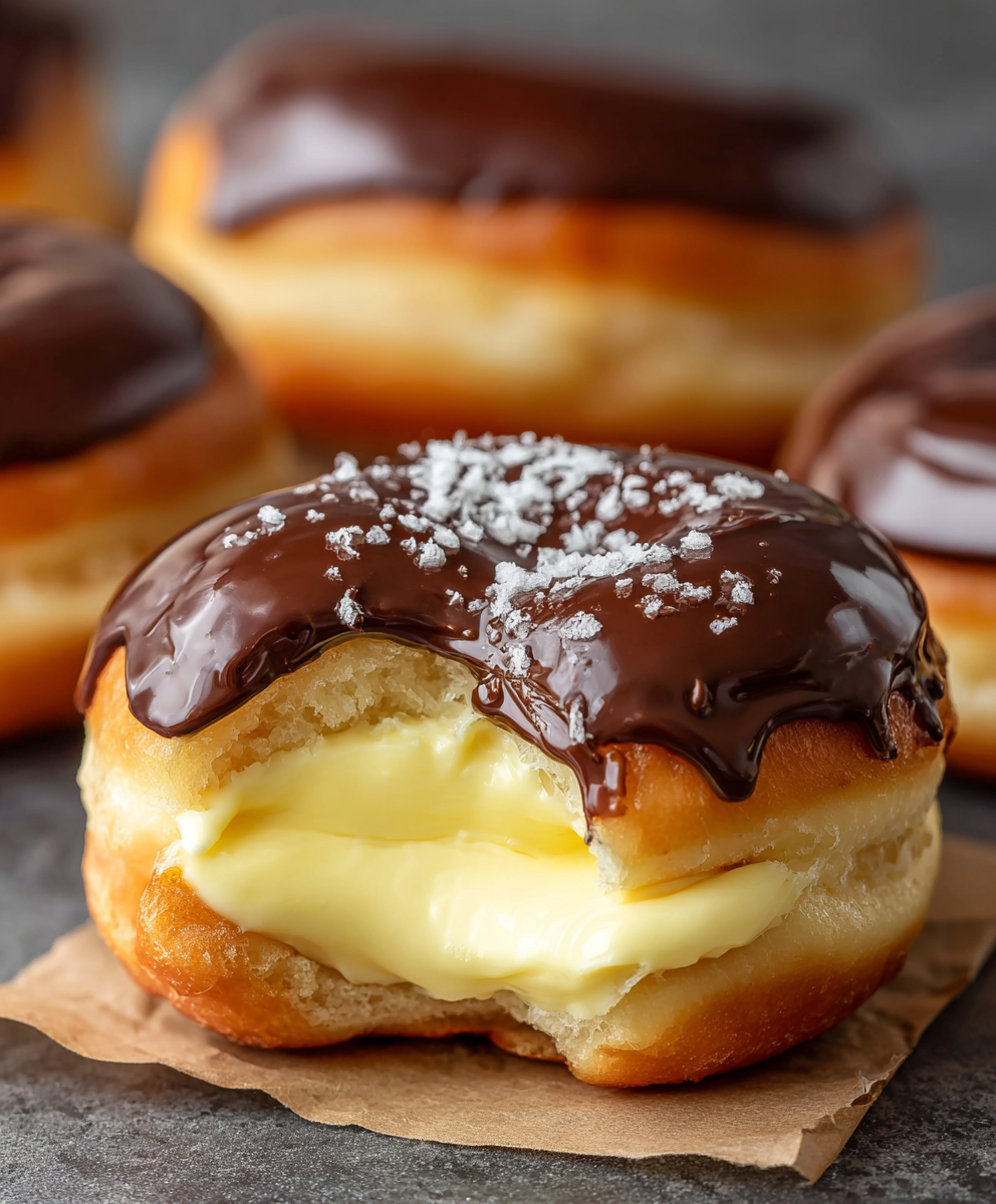 Boston Cream Filled Donuts