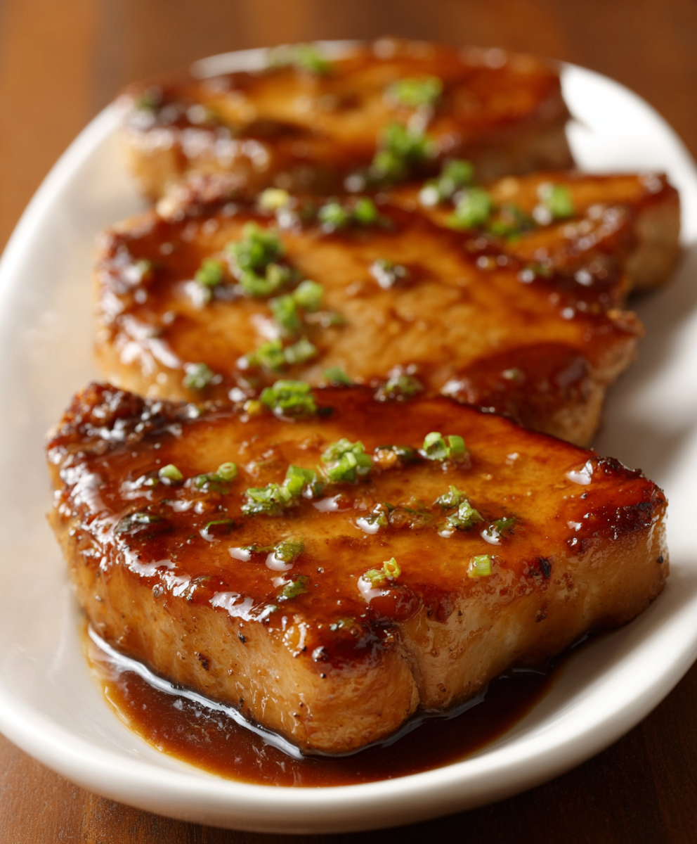 Brown Sugar Glazed Pork Chops