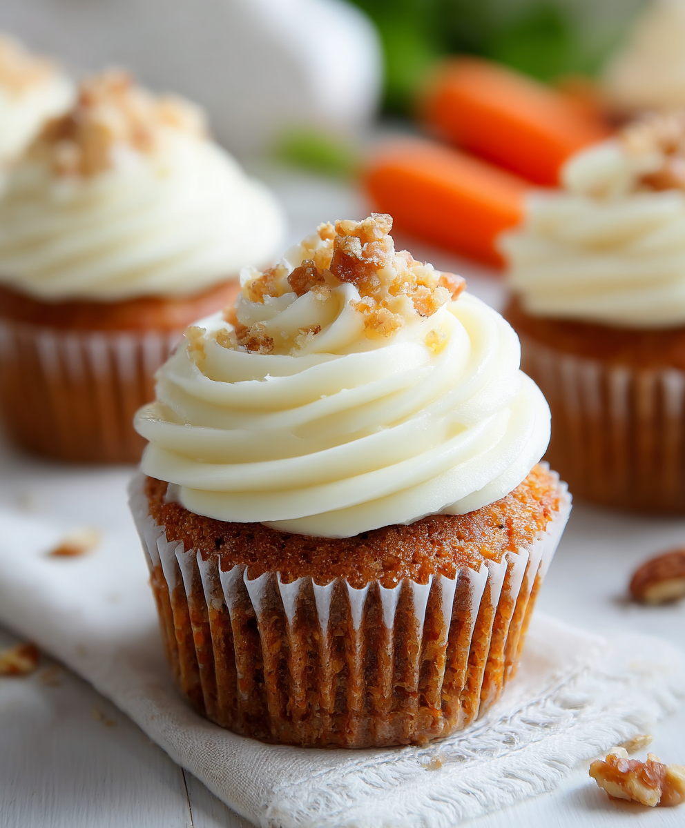 Carrot Cupcakes With Cream Cheese Frosting
