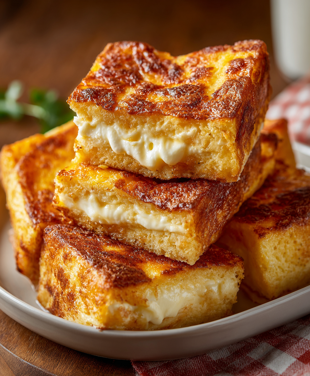 Cheesy Baked Sandwich Bread Casserole