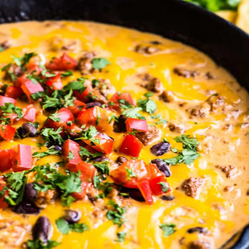Cowboy Queso Dip with Chorizo
