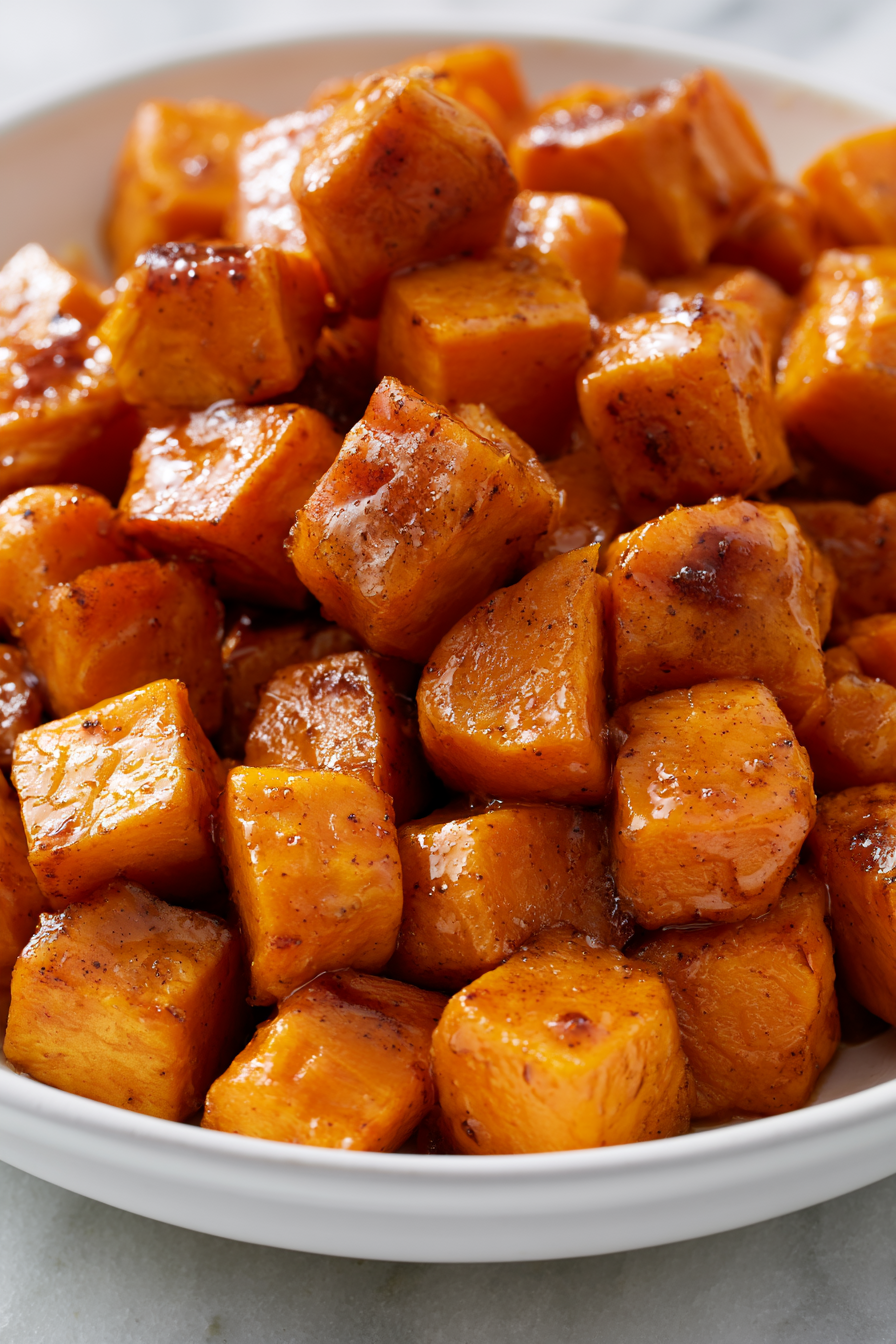 Cinnamon Butter Baked Sweet Potato
