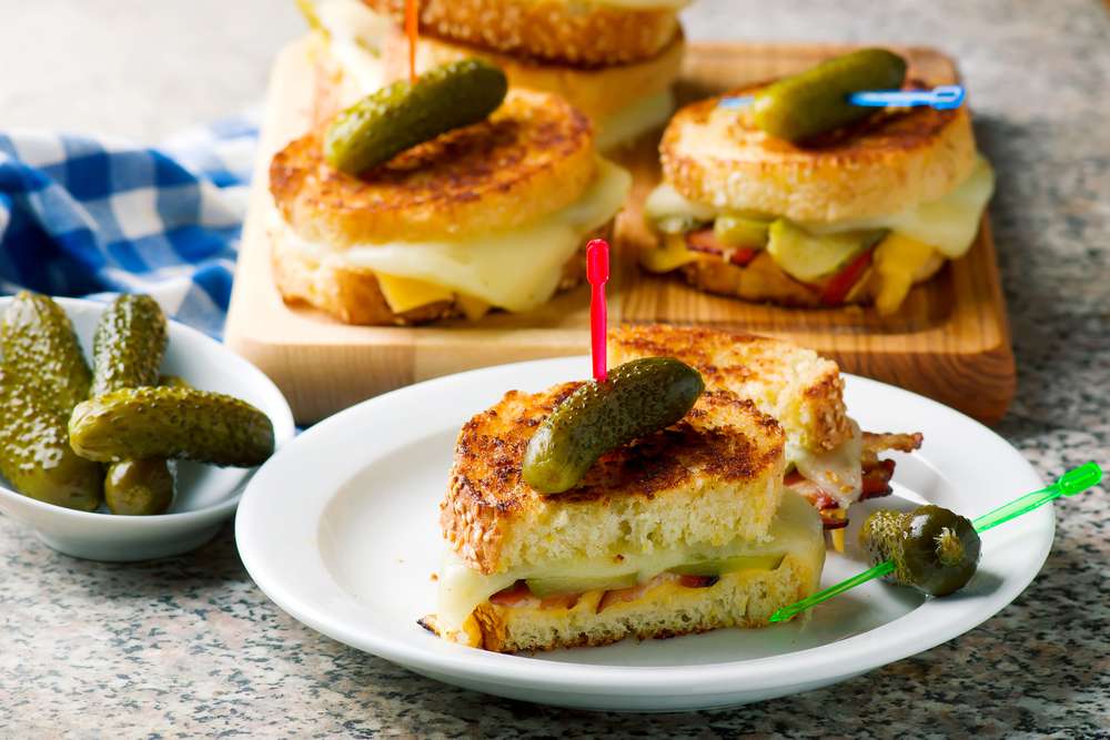 Dill Pickle Bacon Grilled Cheese (Crispy, Melty, Tangy)