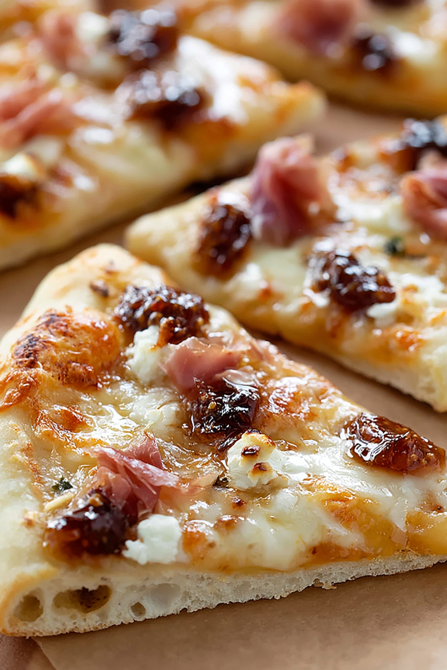 Fig Jam Prosciutto Goat Cheese Pizza