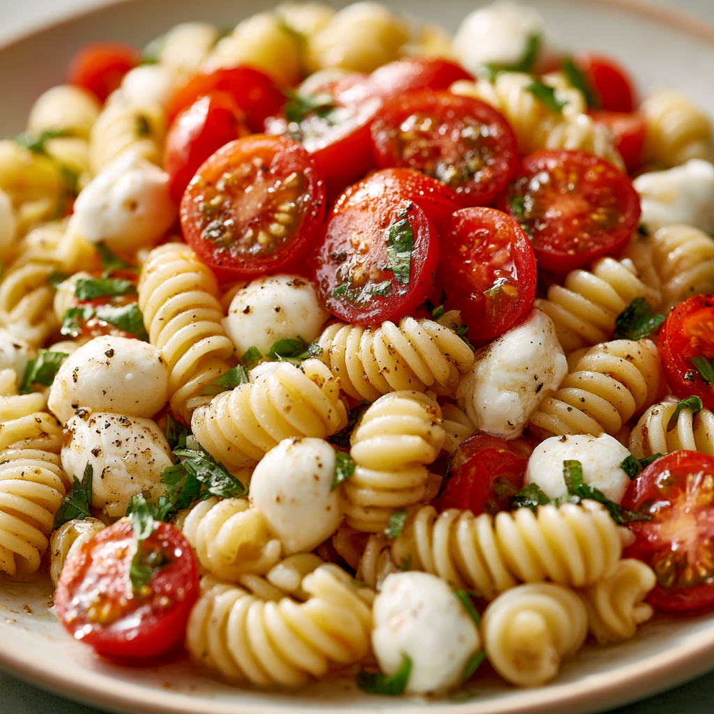 Fresh Caprese Pasta Salad Bowl