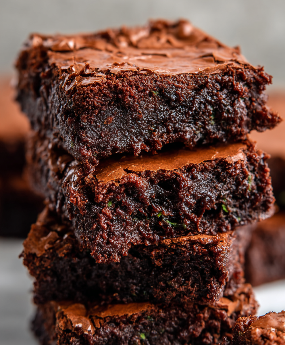 Frosted Chocolate Zucchini Brownies