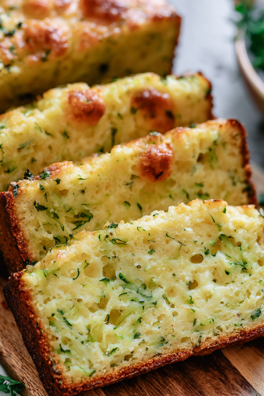 Green Onion Zucchini Cheddar Quick Bread