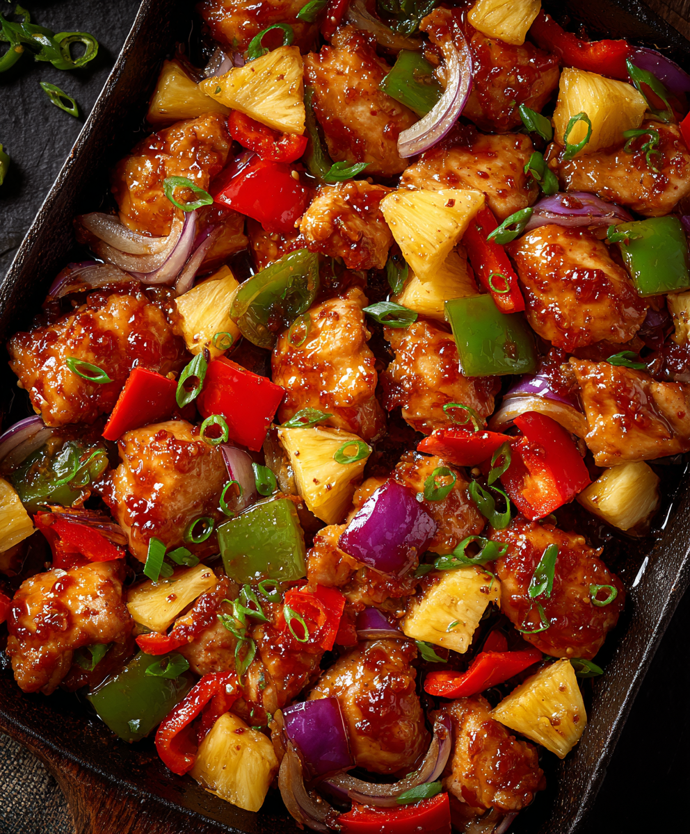 Hawaiian Pineapple Chicken Dinner