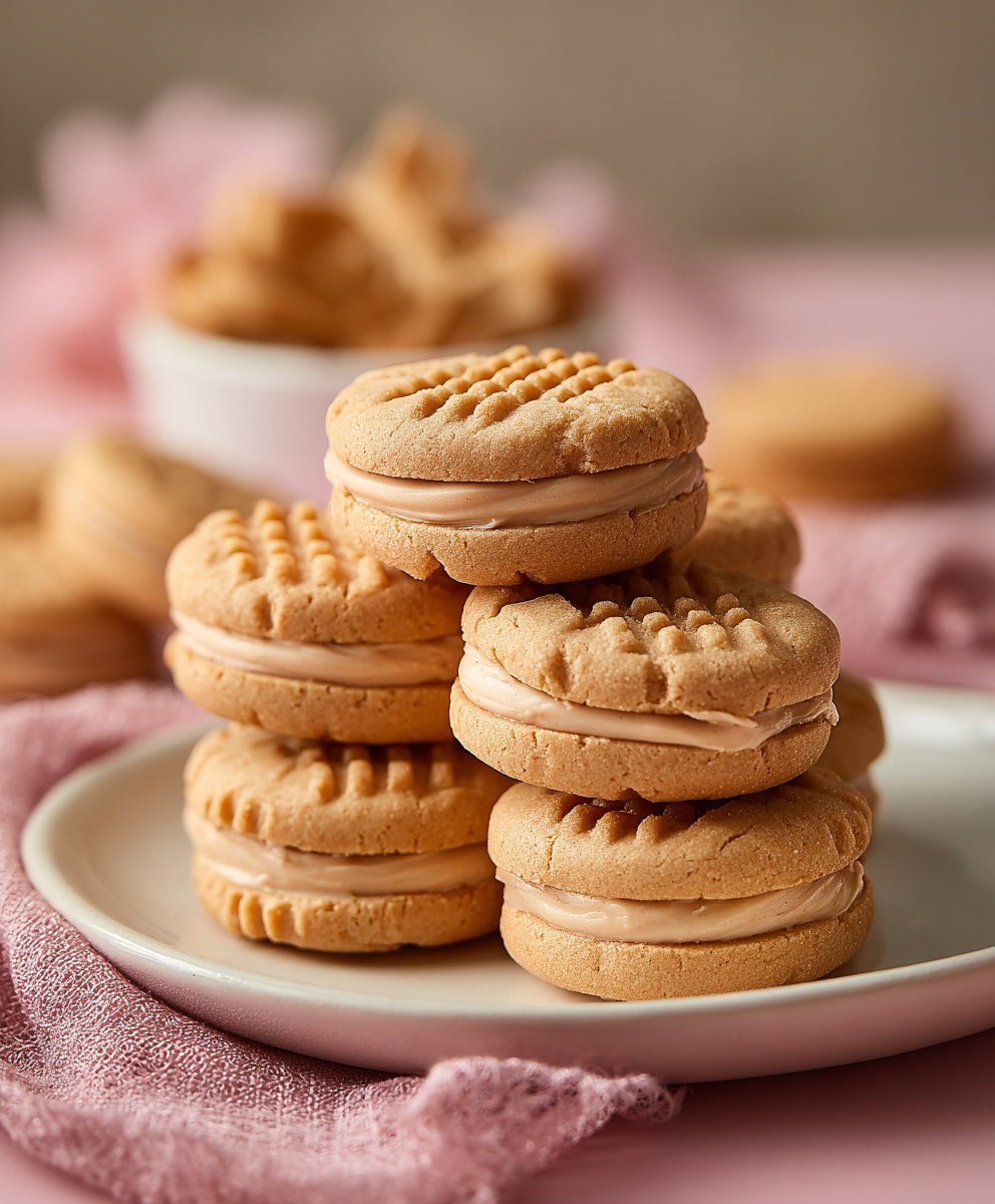 Homemade Peanut Butter Sandwich Cookies
