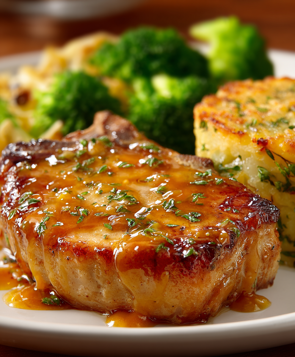 Honey Mustard Glazed Chops